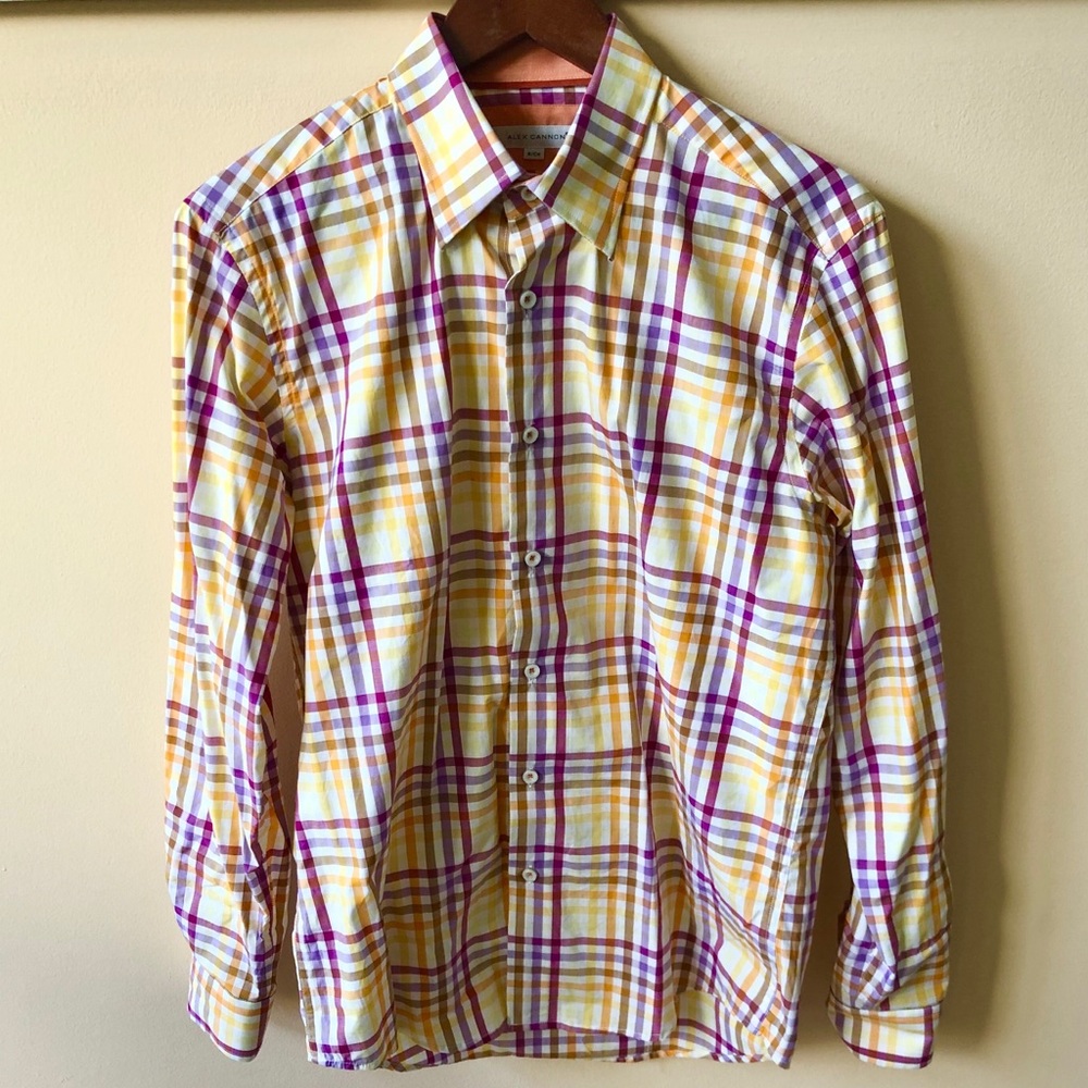 NWOT cotton plaid shirt
